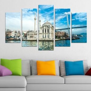 0300 Wall art decoration (set of 5 pieces) Istanbul