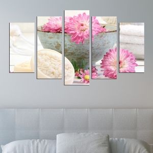 0329 Wall art decoration (set of 5 pieces) Spa ritual