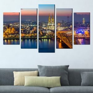 0371 Wall art decoration (set of 5 pieces) Cologne