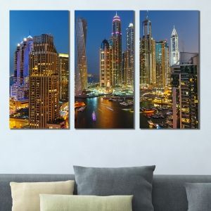 0400 Wall art decoration (set of 3 pieces) Dubai