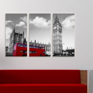 0069 Wall art decoration (set of 3 pieces) London