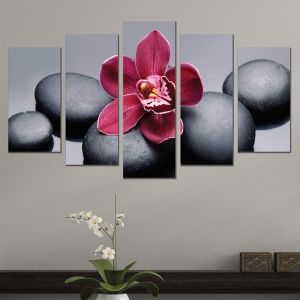 0614 Wall art decoration (set of 5 pieces) Zen composition