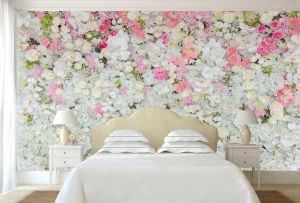T9064 Wallpaper Wall of flowers