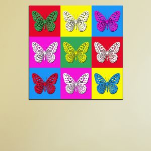 0820 Wall art decoration Pop art butterflies