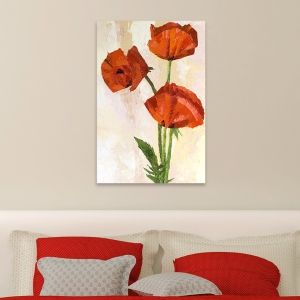 0010 Wall art decoration Art red poppies