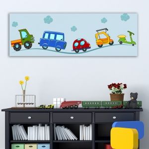 0170  Wall art decoration for kids Favorite vehicles