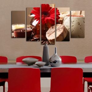 0177  Wall art decoration (set of 5 pieces) Aromatic composition