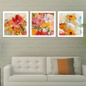 0213_2 Wall art decoration (set of 3 pieces) Color feeling