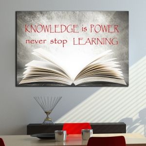 0227 Wall art decoration  Knowledge is Power