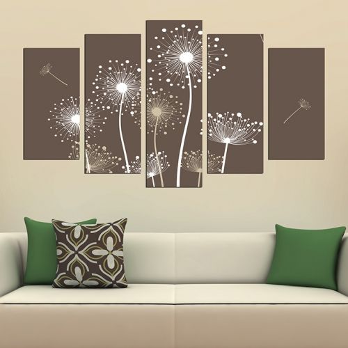 Floral abstract wall decoration