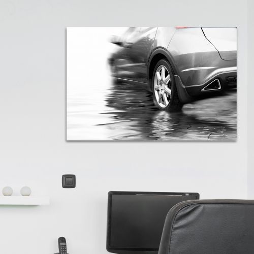 wall art decoration with car