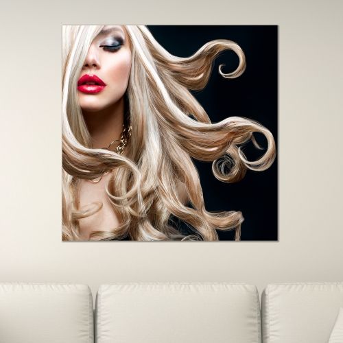 Beautiful canvas wall art Blond hair