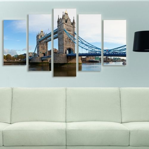 Set of 5 wall panels London Tower Brige