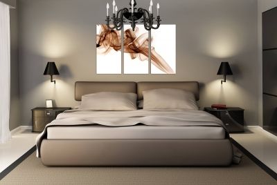 abstract wall art for bedroom brown smoke
