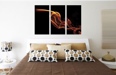 abstract wall art for bedroom Fire