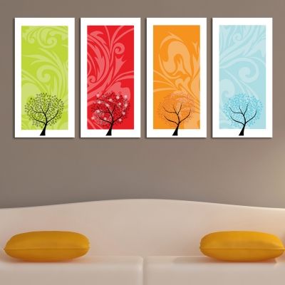 Wall decoration with seasons