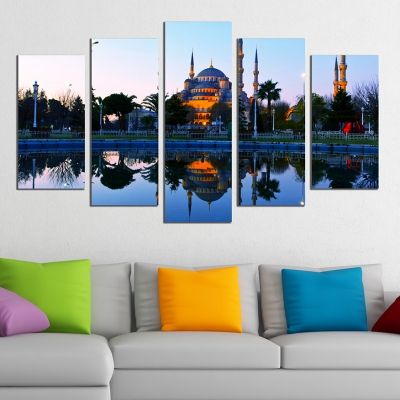 0301 Wall art decoration (set of 5 pieces) Istanbul