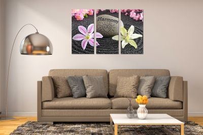 Wall art set of 3 pieces for living room