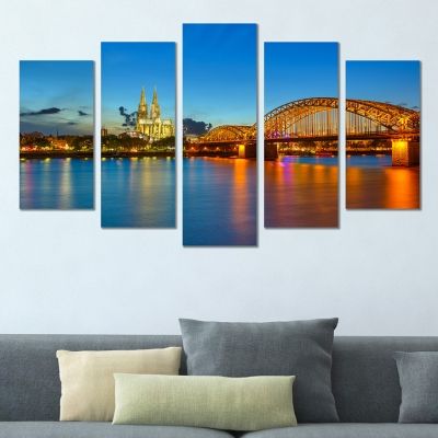 0370 Wall art decoration (set of 5 pieces) Cologne