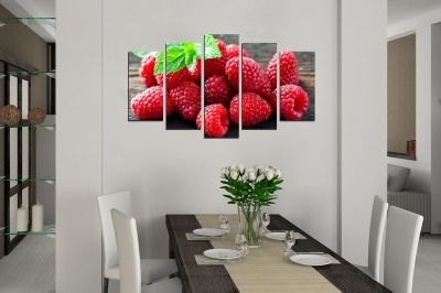  Art canvas decoration raspberries