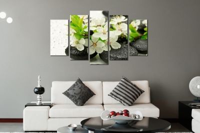 Zen canvas art composition - wall decoration