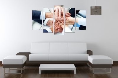 5 parts wall decoration for office team work