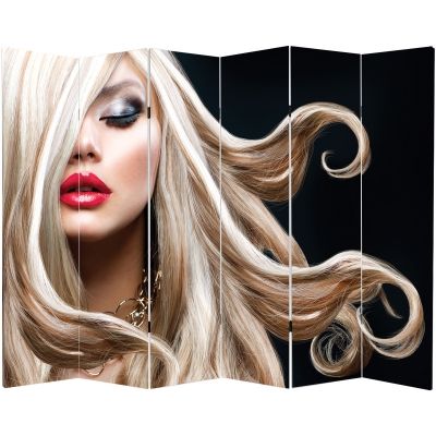 P0468 Decorative Screen Room devider Blond hair (3,4,5 or 6 panels)