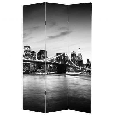 P0157 Decorative Screen Room devider New York, Brooklyn Bridge (3,4,5 or 6 panels)