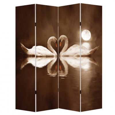 P0118 Decorative Screen Room divider Swans (3,4,5 or 6 panels)