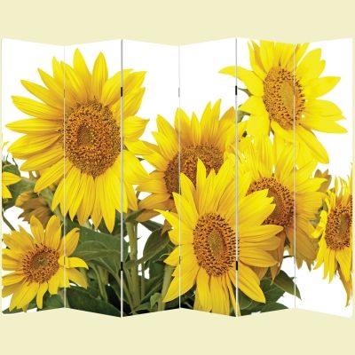 P0204 Canvas Room devider Sunflowers