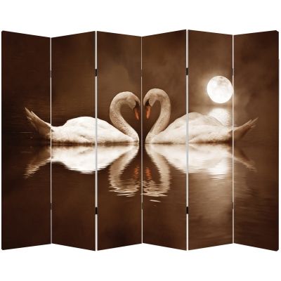 P0118 Decorative Screen Room divider Swans (3,4,5 or 6 panels)