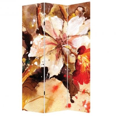 P0131 Decorative Screen Room divider Art flower (3,4,5 or 6 panels)