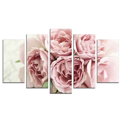 0261 Wall art decoration (set of 5 pieces) Gentle fragrance