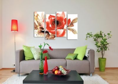 Canvas wall art set of 4 pieces