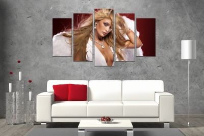 Wall art decoration with angel-woman with wings
