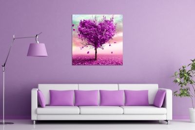 Wall art decoration for teenage room Abstract love tree