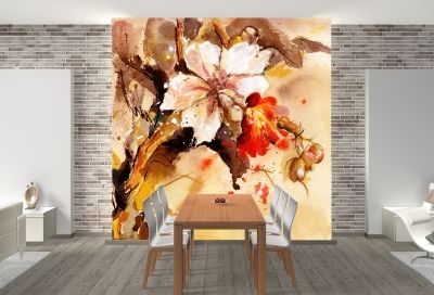 T0131 Wallpaper Art flowers