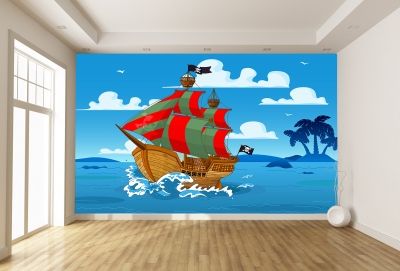 T9035 Wallpaper Pirate ship