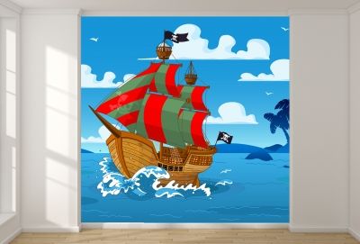 T9035 Wallpaper Pirate ship