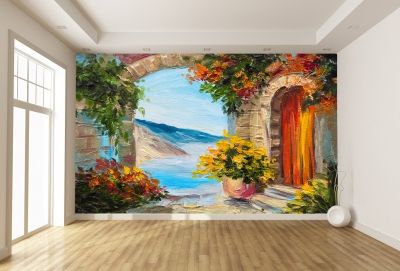 T9040 Wallpaper Art summer sea landscape 