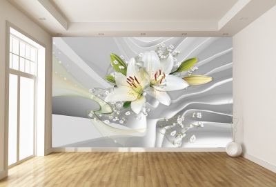 T0774 Wallpaper 3D Abstraction - Lilium