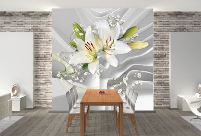 T0774 Wallpaper 3D Abstraction - Lilium