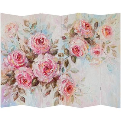 P9060 Decorative Screen Room divider Vintage roses (3,4,5 or 6 panels)