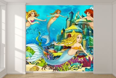 T9072 Wallpaper Mermaids