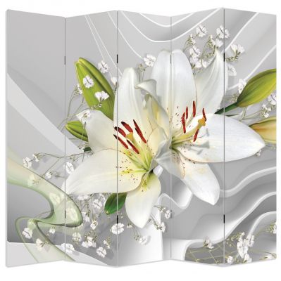 P0774 Decorative Screen Room divider  Abstraction - Lilium (3,4,5 or 6 panels)