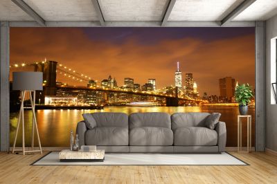T0851 Wallpaper New York - Brooklyn Bridge