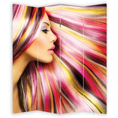 P0150 Decorative Screen Room divider Color hair (3,4,5 or 6 panels)
