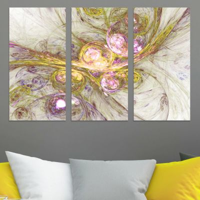 0854 Wall art decoration (set of 3 pieces) Abstraction