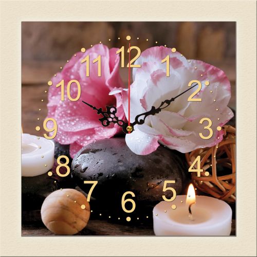 C0328_1 Clock with print Aromatherapy