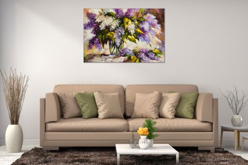 0436 Wall art decoration Lilac in a vase